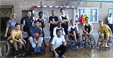Basketball en fauteuil roulant à l'ESMR